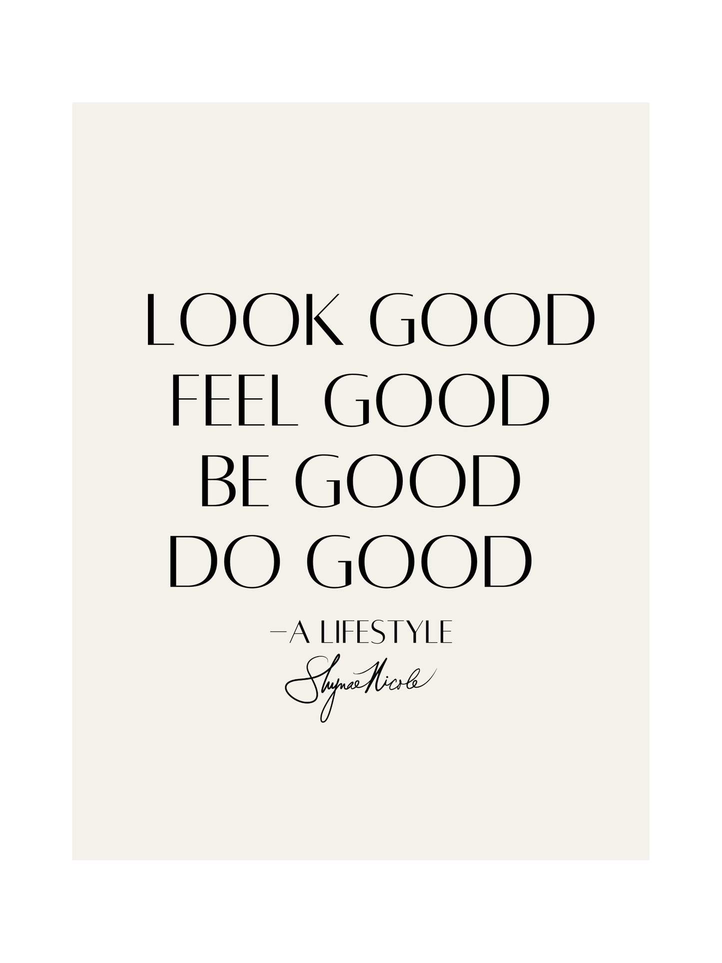 A Lifestyle Wall Print