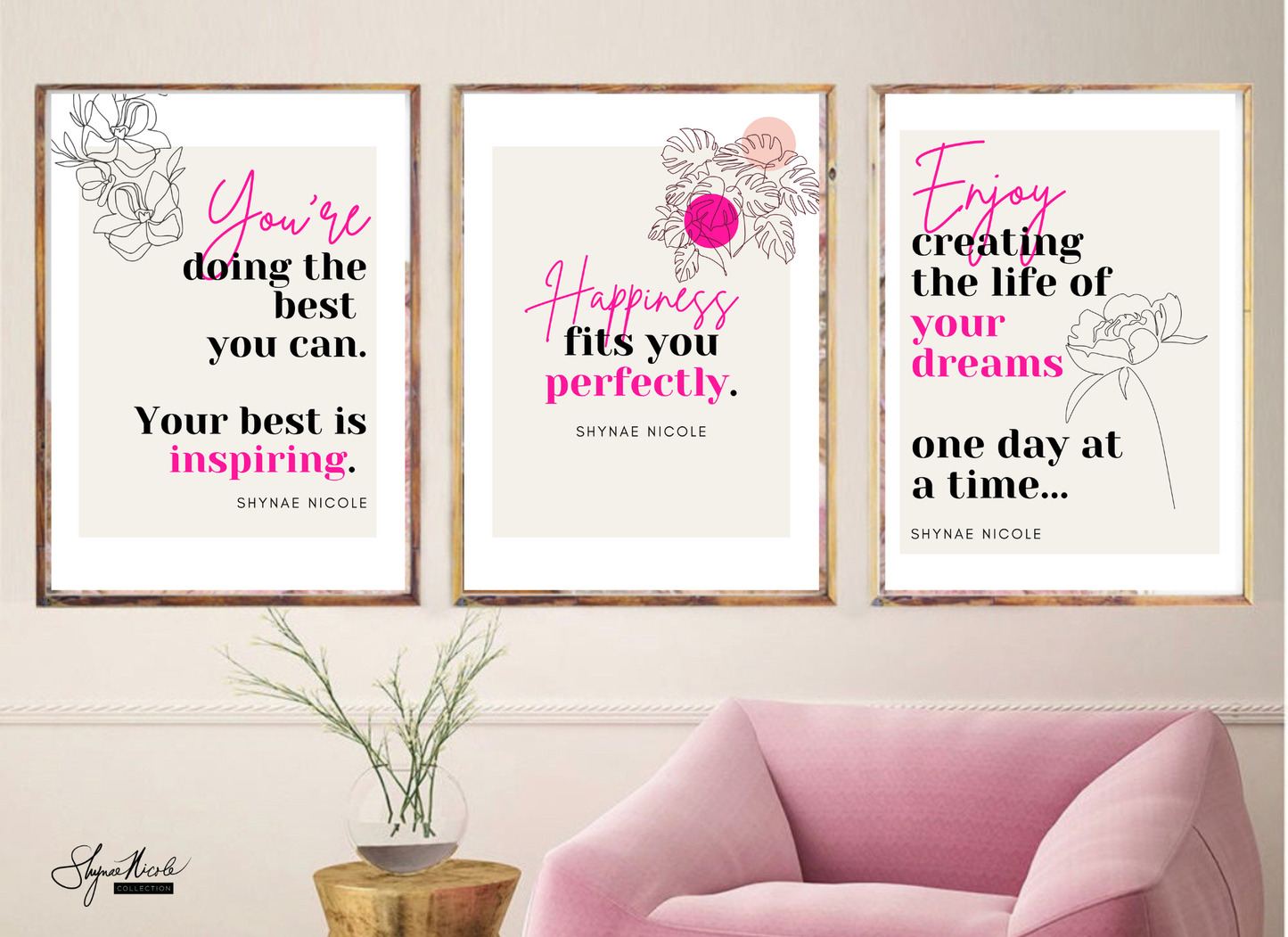 Enjoy Creating Your Dream Life Wall Print