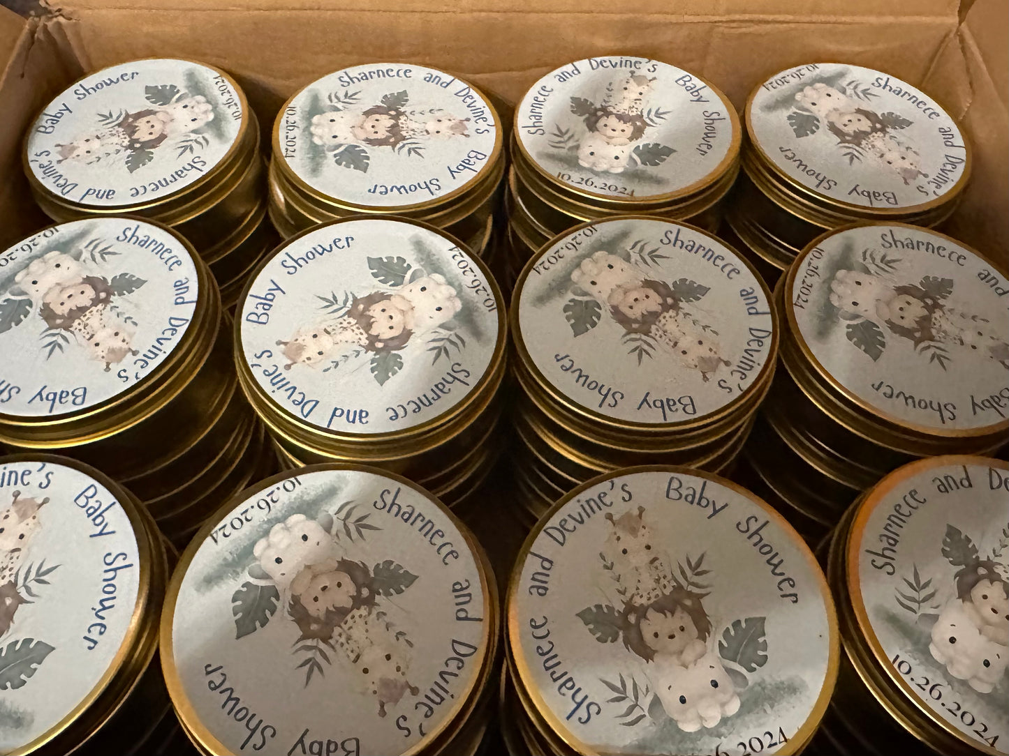 Candle Party Favors-3oz Tins