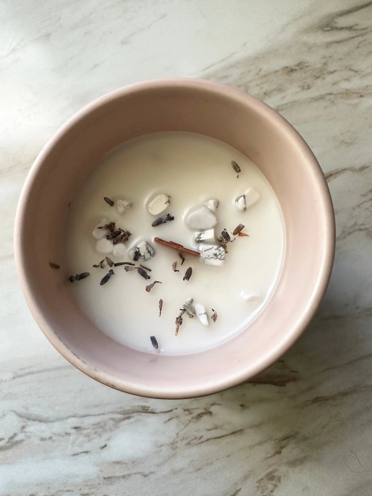 With Serenity: White Sage & Lavender Candle