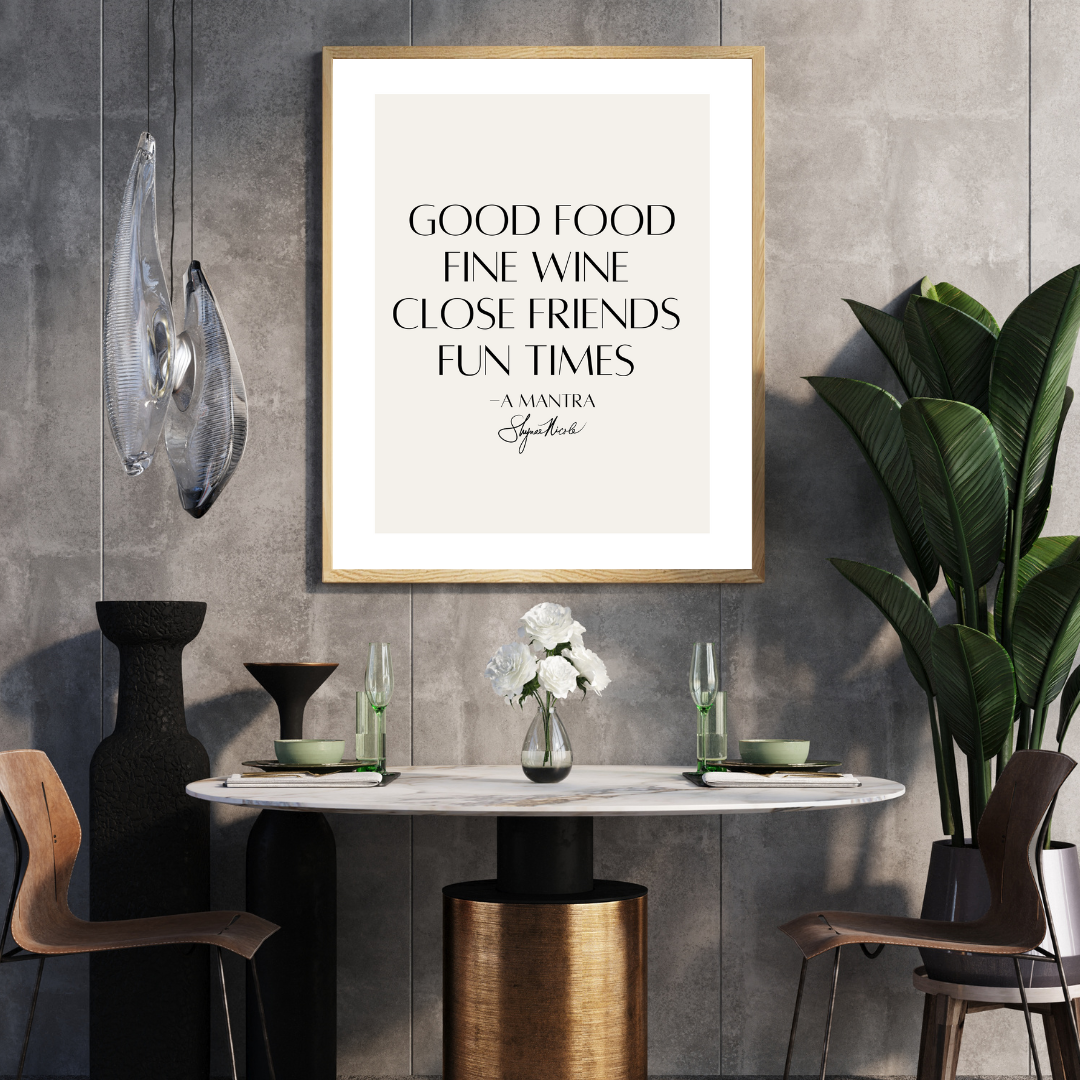 A Mantra Wall Print