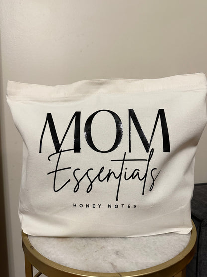 Mom Essentials Canvas Tote Bag