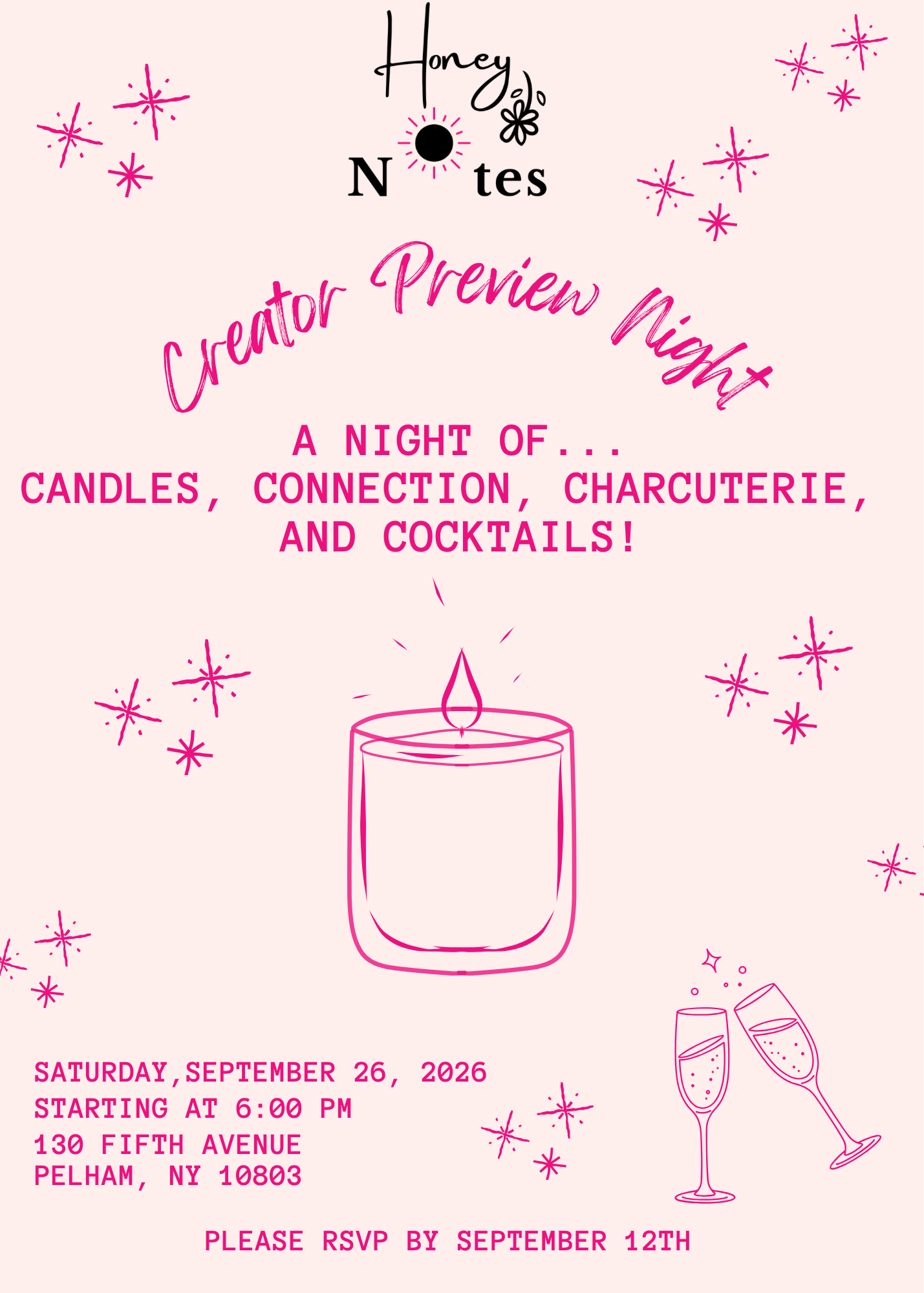 Honey Notes Creator Preview Night