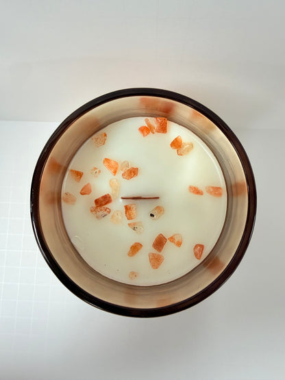 With Spice: Gingerwood, Eucalyptus & Cinnamon Candle
