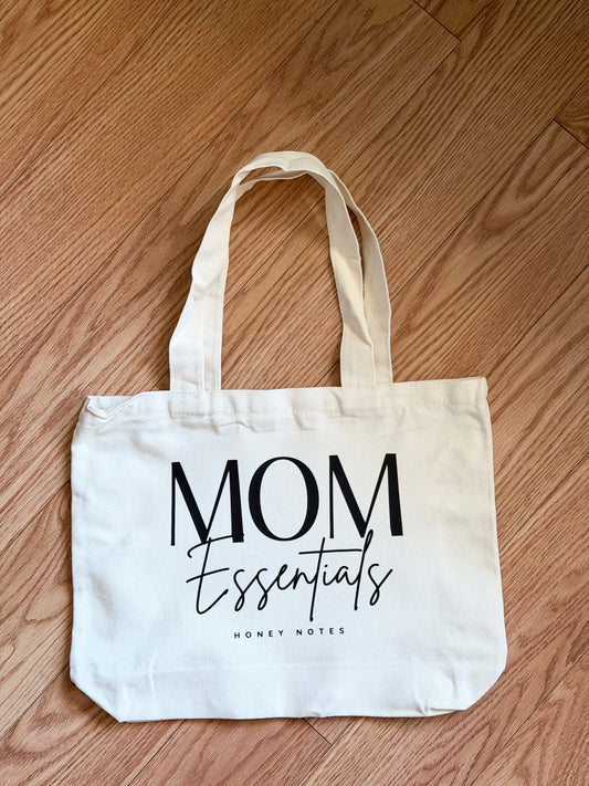 Mom Essentials Canvas Tote Bag