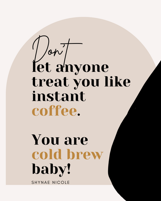 Cold Brew Baby Wall Print