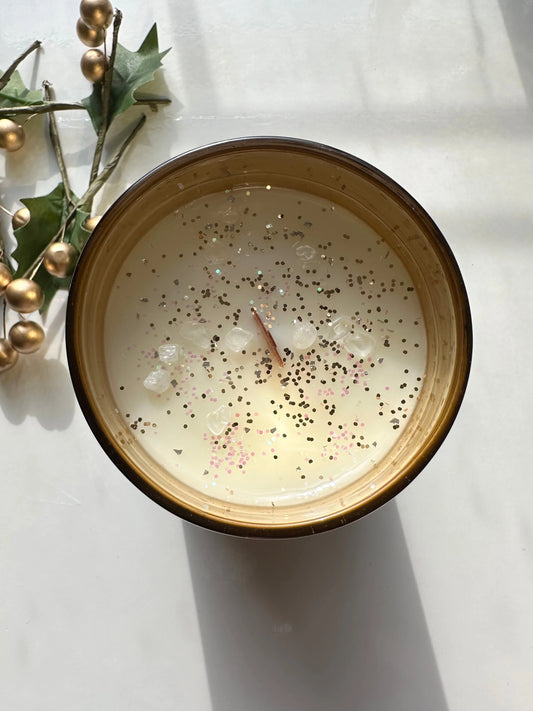 With Cheer: Cedarwood, Vanilla & Cinnamon Candle