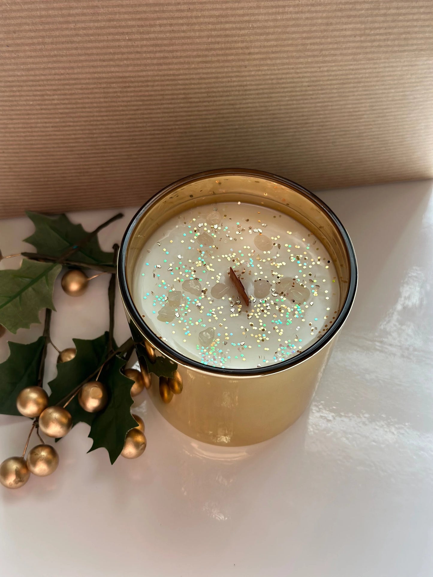 With Cheer: Cedarwood, Vanilla & Cinnamon Candle