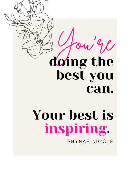 You're Inspiring Wall Print